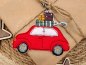 Preview: Retro Auto Weihnachts Anhänger Set- ITH-Stickdatei
